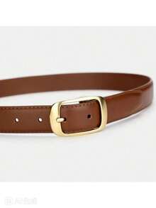 1pc Women's Casual Business Fashion Versatile Belt, Suitable For Pairing With Jeans, Casual Pants, Random Style - Brown - View 5
