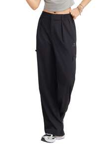 CAMEL CROWN 女士柔软运动梭织长裤丝滑休闲时尚百搭速干长裤 - 幻影黑 - 查看 8