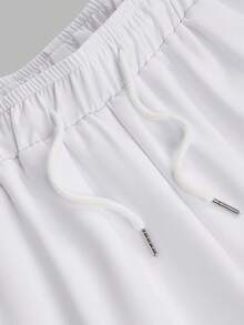 2pcs/Set Men's Dashiki, White Printed Long Sleeve Shirt With Elastic Waist Trousers, Men's Matching Set, African Clothing, Casual Shirt And Pants 2-Piece Outfit, Suitable For Parties, Weddings, Cultural Events, Traditional Ceremonies & Celebrations - White - View 9