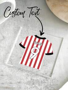 Customized Personalized Football Jersey Coasters, Custom Acrylic Jersey Coasters, Fan Gifts, Birthday Gifts, Drink Coasters, Personalized Coasters, Father's Day Gifts, Home Gifts, Valentine's Day Gifts, Wedding Gifts, Wedding Accessories, Christmas Gifts - Multicolor - View 12