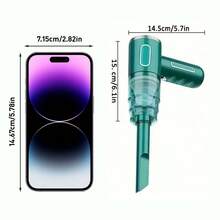 Easypie Selection 1个可充电无线车载吸尘器，配备双重过滤系统，吸力强劲，便携式手持，迷你吹尘器，适用于家庭和汽车，2000mAh电池，是送给朋友、毕业、返校、圣诞节、情人节、父母、万圣节、感恩节、生日、新年和其他节日的最佳礼物。