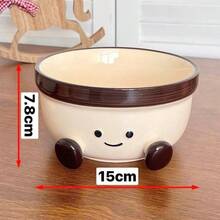 Cute Foot Underglaze Ceramic High-Quality Single-Person Ramen Bowl, Snail Rice Noodle Bowl Tableware Set - Multicolor - View 2