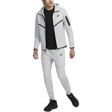 Nike Tech Windrunner Casual Fashion Simple Hooded Jacket Dark-Gray Black Jackets Men - 彩色 - 查看 2