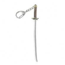 1pc New Anime Bleach Kurosaki Ichigo Zangetsu Sword Weapon Model Keychain Pendant Birthday Gift - Multicolor - View 12