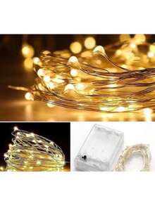 10 Pieces Of 5 Meters Of LED String Lights, Fairy Lights, Safety LED Lights, New Year's Decoration, Flower And Home Decor - Special Offer - 1 件暖白色 - 查看 3