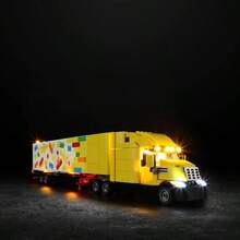 - Luz para 60440 modelo de bloques de construccin de camin de reparto amarillo, diseo y configuracin compatible con el modelo 60440 luz, no kit de bloques de - inicial - Ver 1