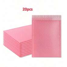 20pcs/Pack Pink PE Thickened Shock-Proof Self-Adhesive Waterproof Universal Bubble Bags - Pink - View 8