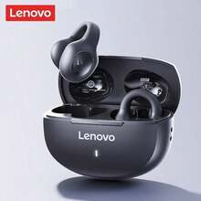Lenovo EA420 Bluetooth Wireless Earbuds TWS U-Shaped Ear Clip Type Earphone Bluetooth 5.4 Touch Control Long Battery Life With Mic - Black - View 1