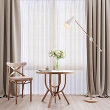 Oakias - 2 paneles de cortinas traslúcidas color blanco 137 x 213 cm cada uno cortinas de gasa para salas de estar y habitaciones - blanco - Ver 4