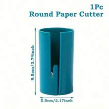 1 Piecesroll Wrapping Paper Cutter, Sliding Gift Wrapping Paper Cutter, Portable Christmas Wrapping Paper Cutter, Roll Gift Wrapping Paper Cutter For Birthday Packaging, Suitable For Festival Packaging, Birthday Parties, Home Or Commercial Places, Durable Material, Practical Design, Glossy Surface - Multicolor - View 11