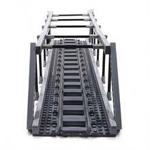 Tren carriles Puente Bloques de construccin Kit de construccin, Accesorios de ferrocarril de la Ciudad, Bloques de sujecin, Modelo de ferrocarril, Juego de Juguetes de construccin - inicial - Ver 4