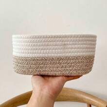 OYHOMO Large Woven Rope Laundry Basket Modern Storage Basket For Laundry, Toys, Clothes, Blankets Or Home Decor - 18.9x13.4x11 Inches - Soft Material, Large Capacity, And Multifunctional - Multicolor - View 15