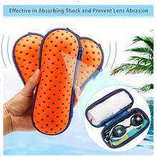Estuche para Gafas de Natación, Swim Goggle Case For Swimming Goggles, Sunglasses con Cremallera, Liviano y Transpirable, Accesorio de Natación, para Playa y Piscina - Rosa - Ver 3