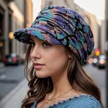 1 Gray/Red Optional Duckbill Cap, Made Of Soft Material, Suitable For Various Scenarios Such As Travel, Tourism, Home, Etc - Multicolor - View 2