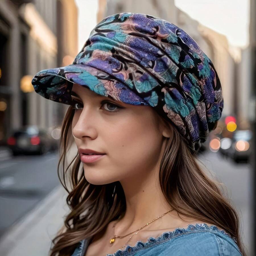 1 Gray/Red Optional Duckbill Cap, Made Of Soft Material, Suitable For Various Scenarios Such As Travel, Tourism, Home, Etc