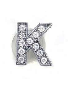 26 Letters Diy Bag Decor, Crystal Diamond Alloy Letters,Slipper Decorative Buckle,Suitable For Bogg Bags, Hollow Out Clogs, Tote Bags, Decorative Accessories, Customizable For Your Beach Tote Bags And Hollow Out Clogs, These Charming Decors Infuse Personalized Style And Vibrant Colors To Your Bogg Bags And Hollow Out Clogs, A Great Gift For Family, Friends, Or Loved Ones, Or Even A Christmas Gift.