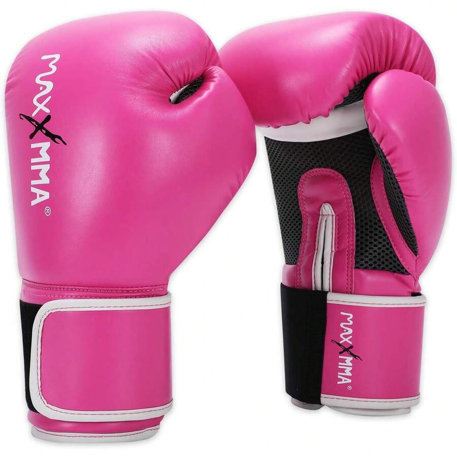 Guantes de boxeo estilo profesional para hombres y mujeres, guantes de entrenamiento de bolsa pesada para entrenamiento Muay Thai Sparring Kickboxing - A - Ver 1