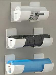 2 Piezas Set (Negro/Blanco/Gris), Set de 4 Piezas (Negro/Blanco/Gris), Estante para Bolsas de Basura, Estante de Almacenamiento de Bolsas de Basura, Ahorro de Espacio, Diseño Montado en la Pared, Cocina, Adecuado para Cocina, Sala de Estar, Artículos Esenciales de Almacenamiento del Hogar, Muy Adecuado para Amas de Casa, Entusiastas del Almacenamiento, Suministros de Cocina, Gabinetes de Cocina, Estantes de Almacenamiento del Fregadero, Organizadores, Utensilios de Cocina, Día de San Valentín, Decoración del Día de San Valentín - Multicolor - Ver 2