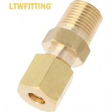 LTWFITTING Kit surtido de tubos OD 1/8 3/16 1/4 5/16 3/8 x 1/8 NPT macho de laton (paquete de 40) - 183161451638x18 - Ver 5