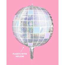 WSXC Xo Fetti Iridescent Disco Ball Foil Balloons - 4 Pk 22" Last Disco Bachelorette Decorations Groovy Birthday Party Supplies 70s Baby Shower NYE Space Cowboy - óng ánh - Xem 3