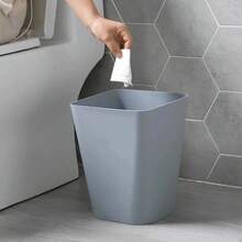 Trash Can Large Capacity Garbage Bin Simple Waste Basket For Kitchen Bathroom Office Bedroom Multi Use Convenient Home - 2PCS - 查看 3