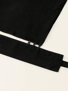 1 pièce Niqab élastique de couleur unie pour femmes, voile facial léger et respirant, facile à porter, convient pour être assorti avec le hijab et l'abaya pour s'habiller - Multicolore - Voir 10