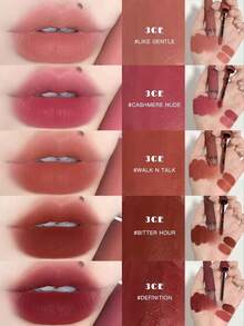 3CE Liquid Lipstick Hari Natal Long-Wearing Waterproof Smudge Proof Sweatproof Smudge-Proof Highly Pigmented Matte - BELUDRU #SEPERTI LEMBUT - View 4