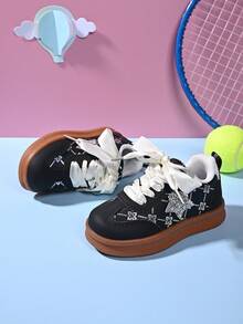 2026 Autumn New Baby Toddler Shoes, Girls Soft Bottom Trainers, Children Casual Sneakers, Unisex - Black - View 5