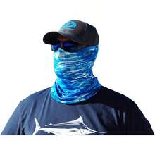 SB1200P Sunbandit Pro Series mscara, ventilada y Acampanada - Camuflaje de agua azul - Ver 3