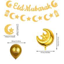 Bộ 10/21 quả bóng bay cao su Eid Mubarak, trang trí tiệc Ramadan. - Nhiều màu - Xem 6