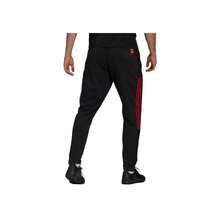 Adidas Bayern Munich Color Block Striped Embroidered Tapered Sports Pants Black Bottoms Men - Multicolor - View 3