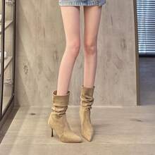 Women Mid-Calf Boots - Black - View 1