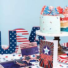 D20 Sets July 4th Greeting Cards With Envelopes American Flag Greeting Cards Patriotic Day Greeting Cards Assorted Red White And Blue Greeting Cards Independence Day Greeting Cards 4 X 6 Inches - như hình ảnh - Xem 7