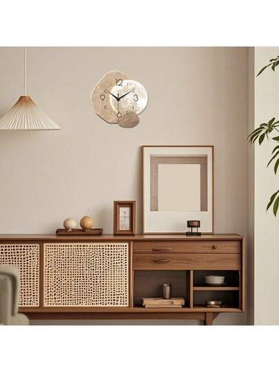 2D Moderne Minimalist Silent Wand Clock, High End ative Seamless Asymmetrical Young People's Bedroom, Dining Room, Living Office, Sofa Background, Mother's Day, Wedding ation, Friend's Birthday Battery Free view 5