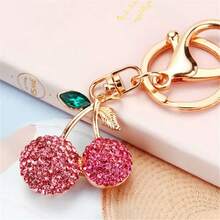 Fashionable & Versatile Cherry Keychain Pendant, Suitable As Party Gifts, Valentine's Day Gifts For Girlfriend, Best Friends, And Friends - Multicolor - View 3