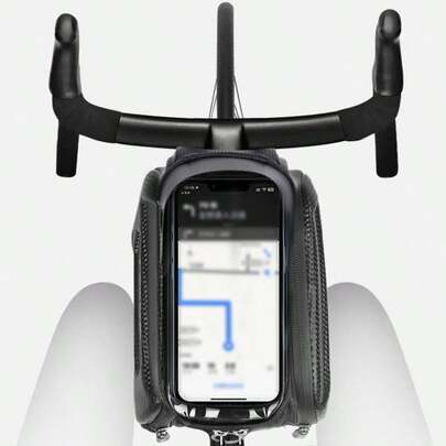 Mountain Bike Bag Front Beam Bag Mountain Bike Double Bag Mobile Phone Bag Tube Bag High Quality Saddle Bag Riding Equipment Eva Thermopress Bag