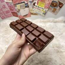 1pc 6.3*2.76 Inch Creative Realistic Slow Rebound Chocolate Stress Relief Toy, Slow Rebound Squeeze Toy With Chocolate Fragrance - Multicolor - View 6