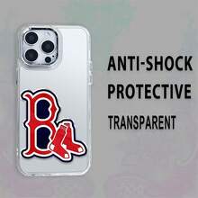 Funda con el logotipo de los Boston Red Sox, perfecta para teléfonos ,  17,  16 Pro Max,  15 Pro Max,  13 y  12. Fabricada con TPU resistente para una protección óptima contra golpes y caídas. Un regalo ideal para deportistas, familiares, amigos, pareja y ocasiones especiales como partidos y cumpleaños. - transparente - Ver 1