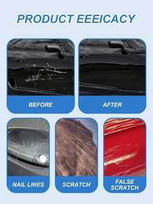 HGKJ汽车划痕修复膏、划痕护理修复膏、划痕修复蜡、汽车抛光修复剂、漆面护理蜡、轻微划痕去除剂、汽车护理抛光套装 - 彩色 - 查看 4