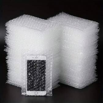 100 Pcs, Bubble Wrap, Transport Packaging Bag, Clean, Transparent Bubble Bag, Pressure Resistant