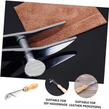 EstiloCOHEALI Herramienta De PresióN De Bordes De Cuero DiseñO Profesional Para ArtesaníA Mango CóModo Ideal Para Costura Y Plegado De BordesVersióN Mejorada - 1 - Ver 5