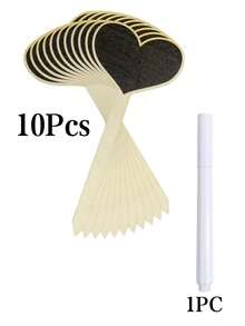 1-30 Pieces Mini Chalkboard Plant Tags, 15 X 6 Cm T-Type Garden Plant Labels With Marker, Wooden Plant Labels Rectangle Tags, Vegetable Plaques For Potted Plants - Multicolor - View 33