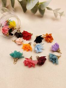 20pcs DIY Flower Charm - Multicolor - View 4