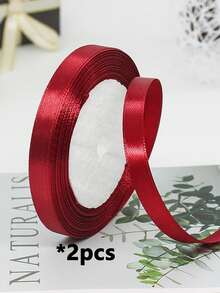 1卷/2卷/5卷装，1厘米宽涤纶丝带蝴蝶结装饰丝带，适用于婚礼、DIY手工、插花、烘焙包装、礼品包装等，高端装饰丝带，适合礼品包装、花束、生日派对、情人节、婚礼、手工艺品、发饰、蝴蝶结、万圣节、圣诞节等场合。 - 彩色 - 查看 17