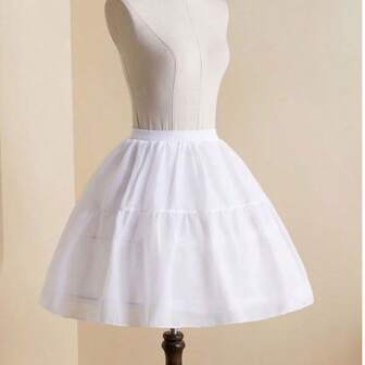 1pc Women's Anime Lolita Chiffon Crinoline Petticoat, Adjustable Lolita Bridal Carmen Cage Cosplay Costume Accessory