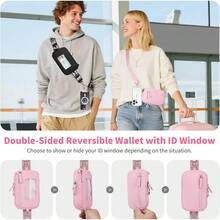 Women Wallet & Check Holder - Pink - View 3