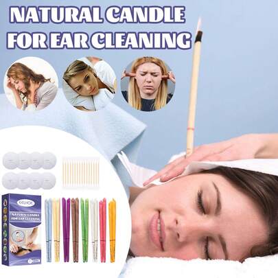 Aromatherapy Ear Candles Gentle Ear Cleansing Care Relaxes Mind And Body Improves Sleep Quality Multi-Color Ear Candle Set With Plugs
