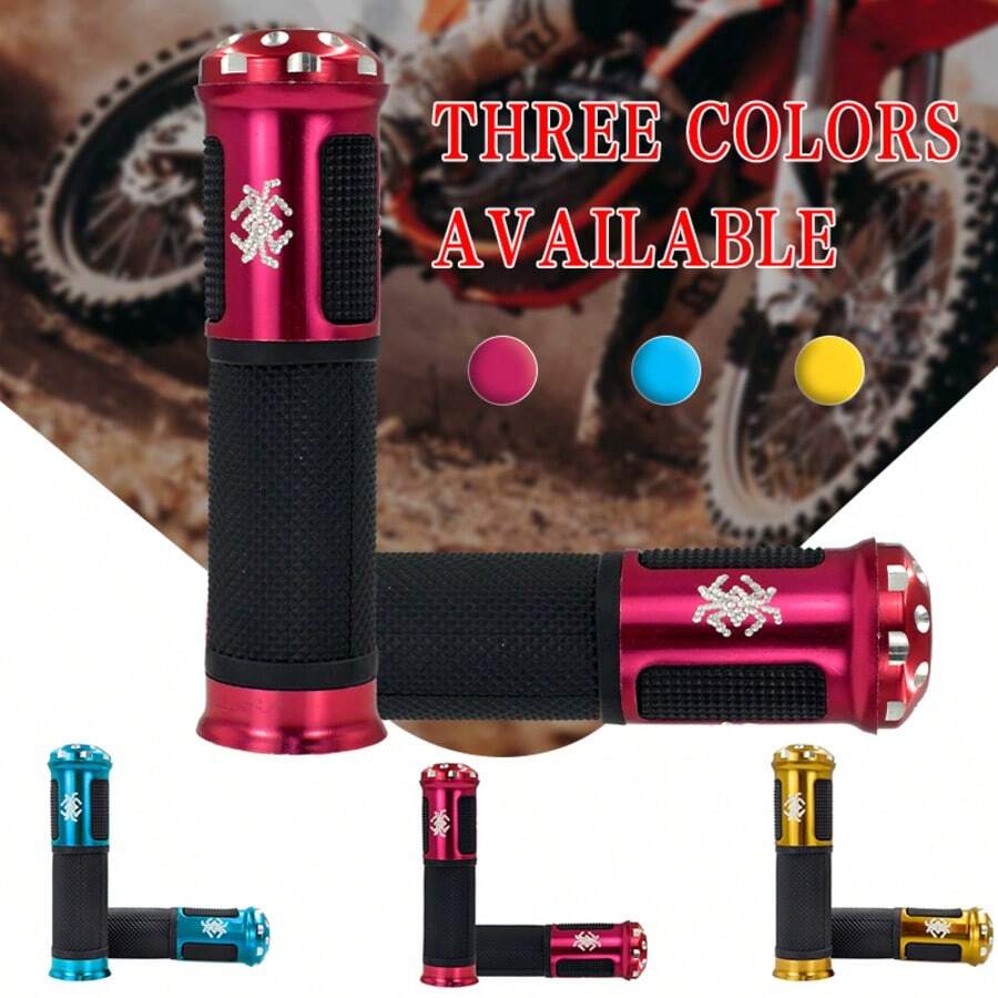 1 Pair Spider-Themed Textured, Easy-Install, Comfortable & Stylish Grip Handle - A - View 1