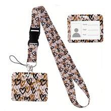 Heart Shape Print Keychain Ribbon Lanyards For Keys ID Card Collectors Phone Straps Rope Students Badge Holder New - Multicolor - View 29