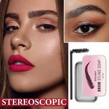 1 件装无色透明清爽眉蜡，持久自然眉型定型皂，便携式眉皂套装，眉型膏，眉型皂，眉胶眉皂套装，持久眉型定型皂，材质加热时间过长会略微泛黄，此属正常现象，不影响使用。